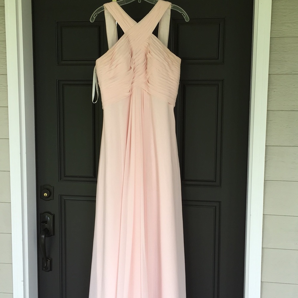 Azazi Blushing Pink Bridesmaid Dress